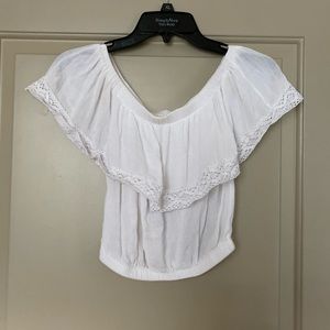 Off the shoulder crop top